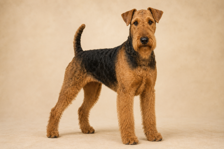 Airedale terrier – illustration générée par IA