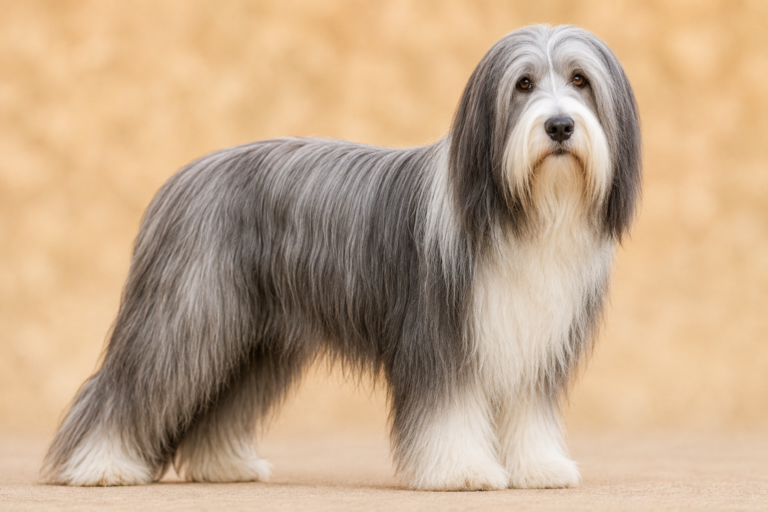 Bearded Collie – illustration générée par IA