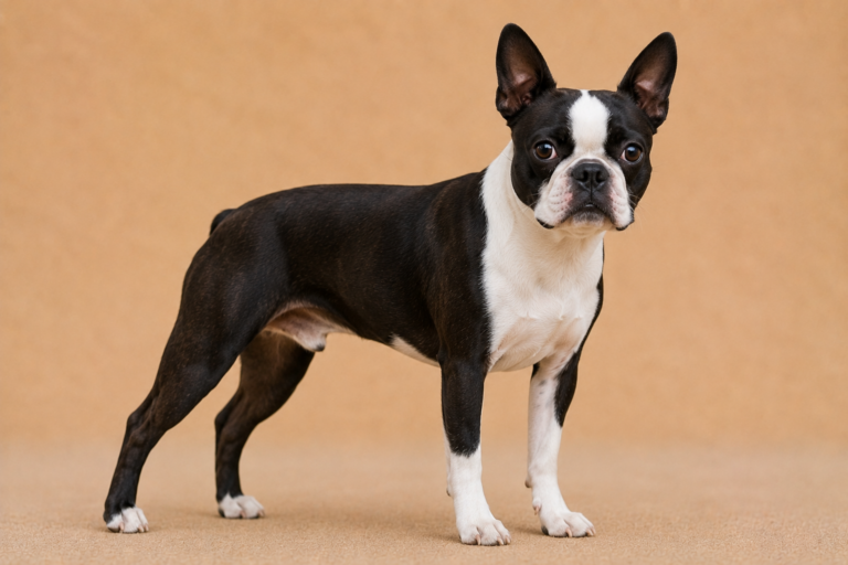 Boston Terrier – illustration générée par IA