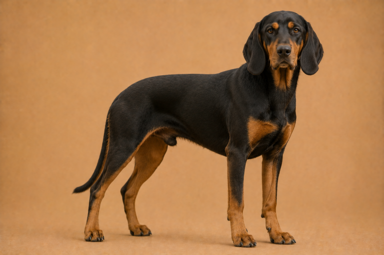 Chien courant du Småland – illustration générée par IA