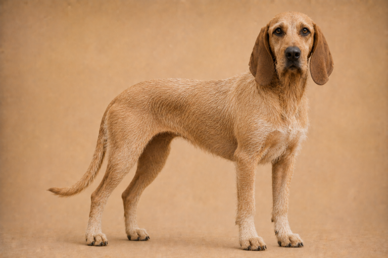 Chien courant italien à poil dur – illustration générée par IA