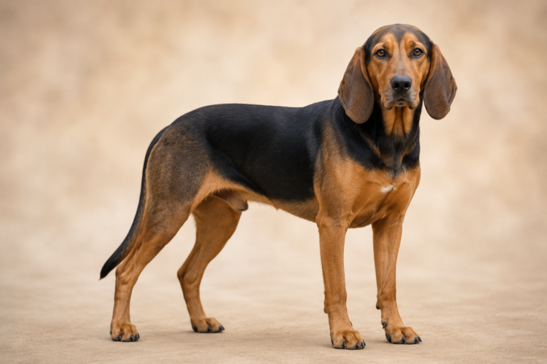 Chien courant serbe – illustration générée par IA