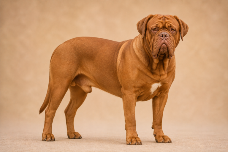 Dogue de Bordeaux – illustration générée par IA