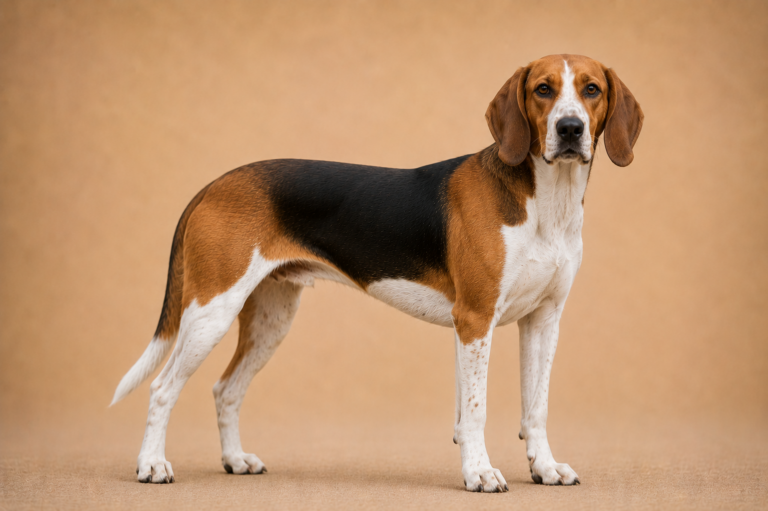 Foxhound anglais – illustration générée par IA