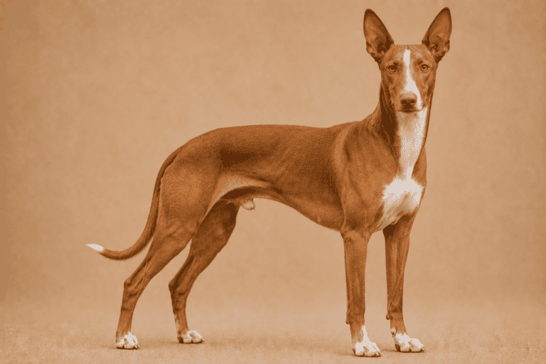 Podenco Canario – illustration générée par IA