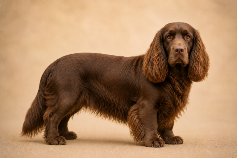 Sussex-Spaniel – illustration générée par IA